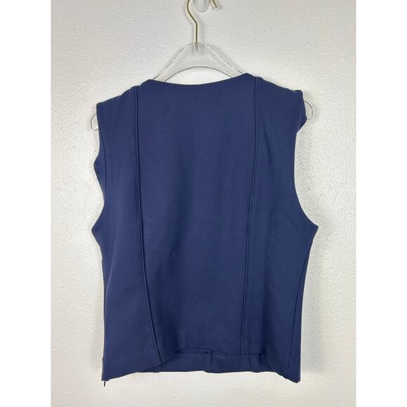 Anthropologie Maeve NWT Seamed Shell Top Navy Blue Business Casual Office - Picture 7 of 7